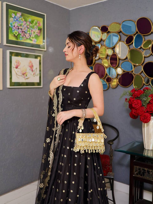 Rohini Black Premium Royal Elegant Suit Set