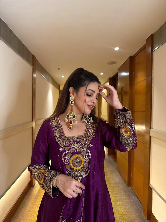 PREMIUM ANARKALI SUIT SET | 3 PIECE