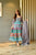 Sparkling Blue Georgette Gown With Dupatta WL7004