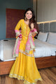 Yellow Sharara Suit Set