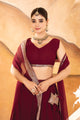Catalina's Maroon Coloured Party Wear Lehenga Choli
