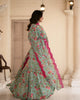 DESIGNER READYMADE GOWN AND Dupatta SINON FABRIC SUIT SET *TD-126*