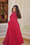 RANI & WINE EMBROIDERED GEORGETTE ANARKALI SUIT SET