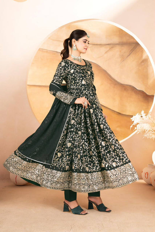 *PREMIUM*READYMADE*ANARKALI*SUIT*SET* *[3 PIS]*