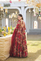 MALTI COLOUR  DIGITAL PRINTED ANARKALI SUIT SET-TD-123