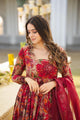 MALTI COLOUR  DIGITAL PRINTED ANARKALI SUIT SET-TD-123