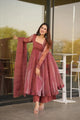 SALMON ORGANZA SUIT SET 1