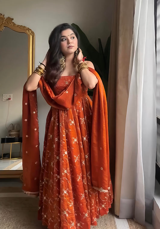 Ruprekha Premium Vichitra Royal Elegant Suit Set