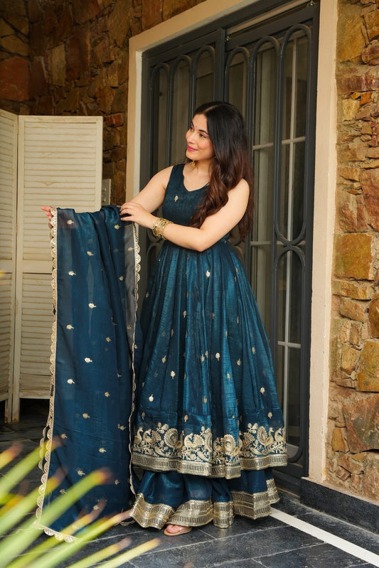Twinkle Rama Silk Premium Anarkali Suit Set