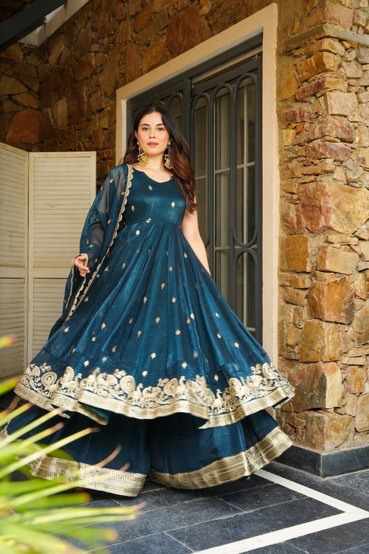 Twinkle Rama Silk Premium Anarkali Suit Set