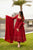 MAROON EMBROIDERED GEORGETTE SUIT SET