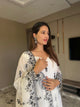 Kajal's White Premium Quality Anarkali Suit Set