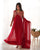 NAIRA CUT RED EMBROIDERY KURTA SET