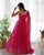 CHIFFON BANDHEJ ANARKALI SUIT SET