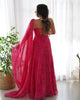 PURE SOFT LIGHTWEIGHT CHIFFON BANDHEJ  FABRIC INNER MICRO COTTON GOWN TSB: 31