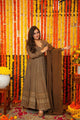 CHOCLATE STAR EMBROIDERED GEORGETTE SUIT SET TD-120