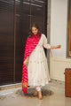 TANIYA'S WHITE PREMIUM QUALITY SUIT SET