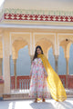 Malti Colour READYMADE GOWN WITH DUPATTA SET