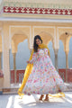 Malti Colour READYMADE GOWN WITH DUPATTA SET
