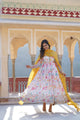 Malti Colour READYMADE GOWN WITH DUPATTA SET