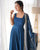 CHURIDAR SLEEVES ATTACHED INSIDE,FULL LENGTH GOWN,PADDED,