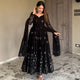 KAJAL"S  Black Colored EMBROIDERED GEORGETTE ANARKALI SUIT SET SD -1150-