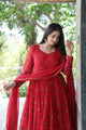 RUKMANI'S MAROON COLOURED ANARKALI SUIT SET - TD09