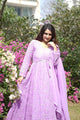 Bufani Vedika's Purple Coloured Premium Quality Anarkali Suit Set