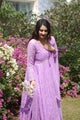 Bufani Vedika's Purple Coloured Premium Quality Anarkali Suit Set