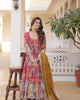 *Faux Georgette With digital print Anarkali Suit-TD-125-RED