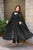 BLACK GEORGETTE EMBROIDERED SUIT SET TD-107
