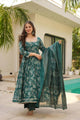 Moksha 's Premium Quality Anarkali  Print Suit Set