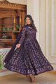 Lucknowi Sequins Work Gown and duptta suit set