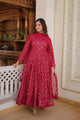 Lucknowi Sequins Work Gown and duptta suit set