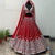 Red Colour Embroidered Attractive Party Wear Lehenga choli BB 1110