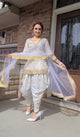 New Designer Party Wear Look Top ,Dhoti Salwar and Dupatta LC-243