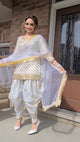 New Designer Party Wear Look Top ,Dhoti Salwar and Dupatta LC-243
