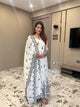 Kajal's White Premium Quality Anarkali Suit Set