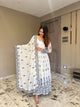 Kajal's White Premium Quality Anarkali Suit Set