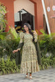 Green Anarkali Suit Fancy Style SUIT SET SD LC-1124
