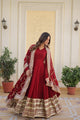 ANAMIKA  PREMIUM DESIGNER READYMADE GOWN WITH DUPATTA SET-LW-1082