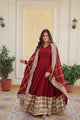 ANAMIKA  PREMIUM DESIGNER READYMADE GOWN WITH DUPATTA SET-LW-1082