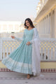 Nimika's Sky Premium Quality Anarkali Suit Set