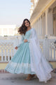 Nimika's Sky Premium Quality Anarkali Suit Set