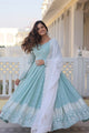 Nimika's Sky Premium Quality Anarkali Suit Set