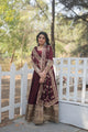 RADIANT DARK MAROON SUIT SET KA-142
