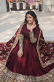 RADIANT DARK MAROON SUIT SET KA-142