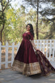 RADIANT DARK MAROON SUIT SET KA-142