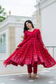 BUFANI MAROON EMBROIDERED GEORGETTE SUIT SET TD-6016