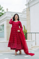 BUFANI MAROON EMBROIDERED GEORGETTE SUIT SET TD-6016